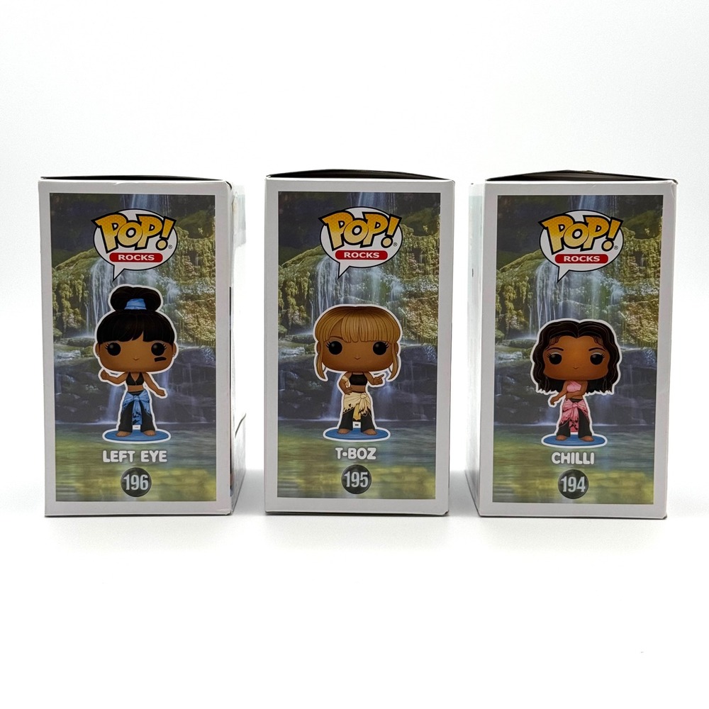 TLC Waterfalls Funko Pop Complete Set of 3 Chilli T-Boz Left Eye - Picture 5 of 10